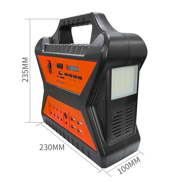 現(xiàn)貨10W18V太陽能小系統(tǒng)發(fā)電機(jī)帶手電筒應(yīng)急電源宿營可帶電視風(fēng)扇